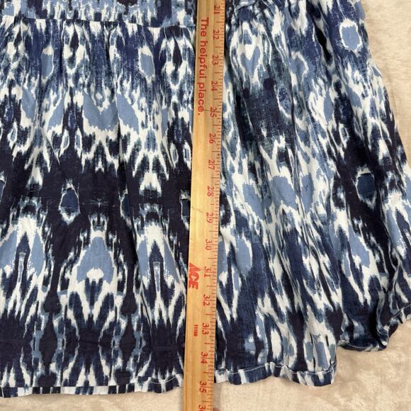 Blue Patterned Mini Dress - Picture 10 of 11